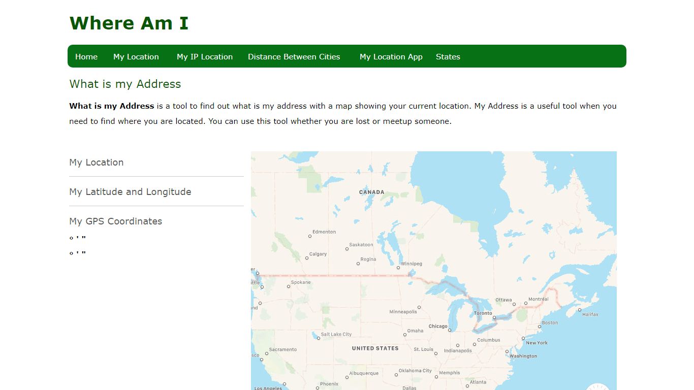 What is my Address - Where Am I